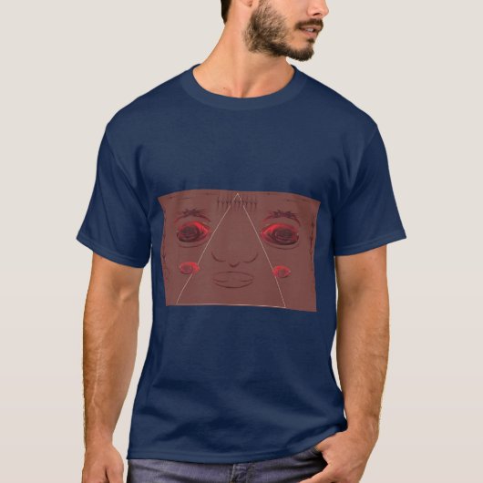 目の顔バラ。 Tシャツ (正面)