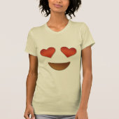 目のemojiのためのかわいいハート tシャツ (正面)