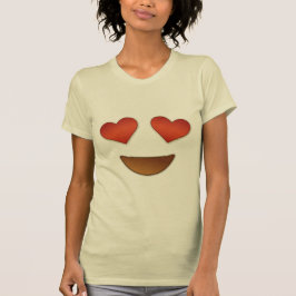 目のemojiのためのかわいいハート tシャツ