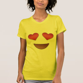 目のemojiのためのかわいいハート tシャツ