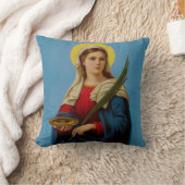 目のSt.ルーシーのカトリック教の聖者 クッション (ブランケット)