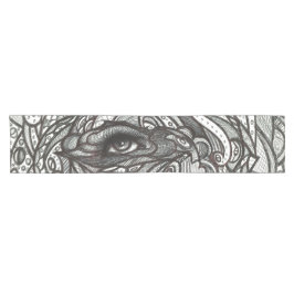 目は白黒目会います ショートテーブルランナー