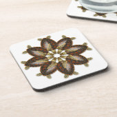 目まぐるしいアオウミガメのコースター コースター (左側)