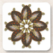 目まぐるしいアオウミガメのコースター コースター (正面)