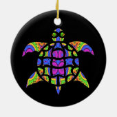 目まぐるしい曼荼羅のカメOrnament.7 セラミックオーナメント (裏面)