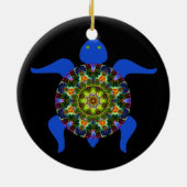 目まぐるしい曼荼羅のカメOrnament.8 セラミックオーナメント (裏面)