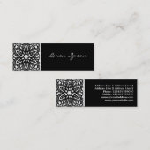 目まぐるしい花 スキニー名刺 (正面/裏面)