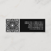 目まぐるしい花 スキニー名刺 (裏面)