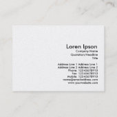 目まぐるしい14 (金ゴールドカード) 名刺 (裏面)