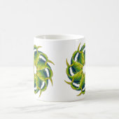 目まぐるしいDolphinfishのコーヒー・マグ コーヒーマグカップ (中央)