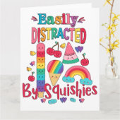 目まぐれに気を取られる カード (黄色い花)