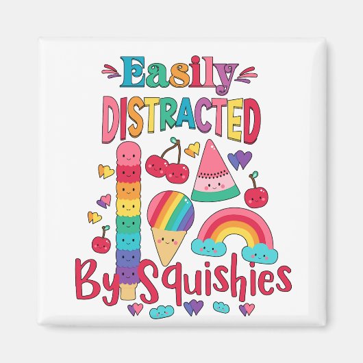 目まぐれに気を取られる マグネット (正面)