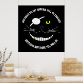 目をおもしろい当てて微笑む海賊 ポスター (キッチン)