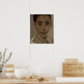 目をけがした男の子のミイラポートレート ポスター (キッチン)