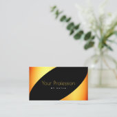 目をエレガント引くルックプロフェッショナルとスタイリッシュ 名刺 (スタンド正面)