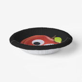 目をグーグルで赤いリンゴパーソナライズされた- ペーパーボウル (傾斜あり)