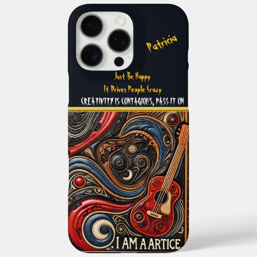 目をモチーフにした独特の芸術品。渦巻くパターンが特徴的 Case-Mate iPhoneケース (裏面)