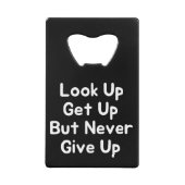 目を上げても起きない与えだ クレジットカード栓抜き (正面)