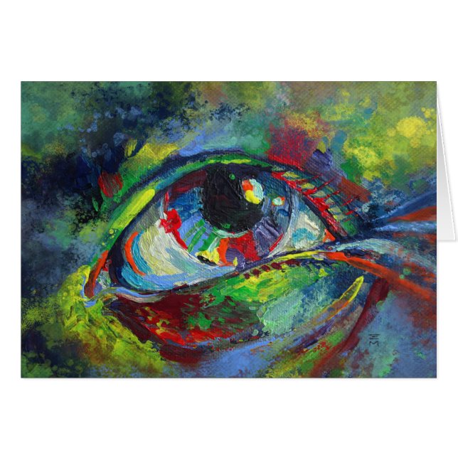 目を上げる (正面横)