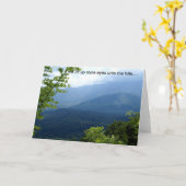 目を上げる カード (黄色い花)