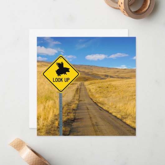 目を上げる ノートカード (正面/裏面インサイチュ)