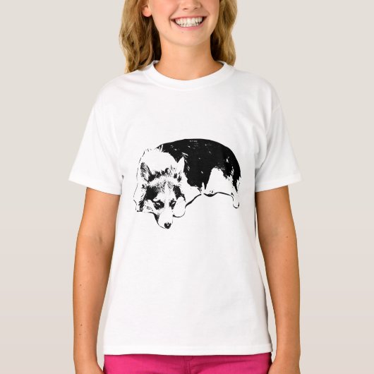 目を上げ、ハートを安定 Tシャツ (正面)