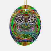 目を丸くした男 セラミックオーナメント (右)