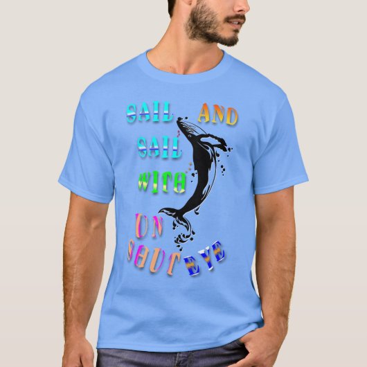 目を丸くして帆と帆を張る Tシャツ (正面)