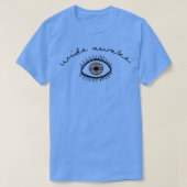 目を丸くして目を黒く覚ます Tシャツ (デザイン正面)