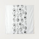 目を丸くし、継ぎ目のないパターンを描きます。  タペストリー (正面(横))