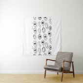 目を丸くし、継ぎ目のないパターンを描きます。  タペストリー (インサイチュ(横))