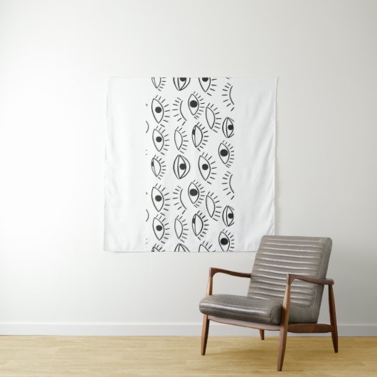 目を丸くし、継ぎ目のないパターンを描きます。  タペストリー (インサイチュ(横))