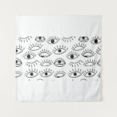 目を丸くし、継ぎ目のないパターンを描きます。  タペストリー (正面)