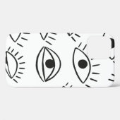 目を丸くし、継ぎ目のないパターンを描きます。  Case-Mate iPhoneケース (裏面 (横))