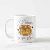 目を丸めて上げる コーヒーマグカップ (左)