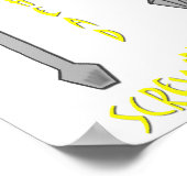 目を使ったカーペンターツールまんがアート ポスター (角)