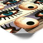 目を右に見るポスタープリントウォールアート ポスター (角)