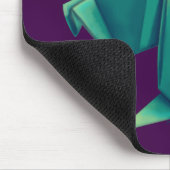 目を合わせた折り紙ラプター マウスパッド (コーナー)