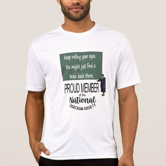 目を回し続けて。皮肉な言葉 Tシャツ (正面)