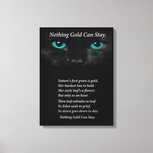 目を固定 キャンバスプリント (正面)