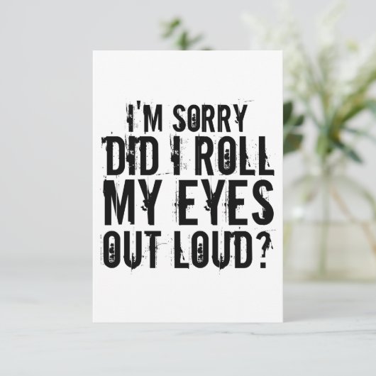 目を大きくし転がてごめんなさい サンキューカード (スタンド正面)