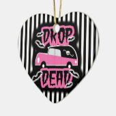 目を奪うような霊柩車 セラミックオーナメント (左)