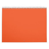 目を引くオレンジで宇宙を強化 カレンダー (カバー)