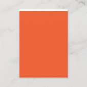 目を引くオレンジで宇宙を強化 名刺 (正面)