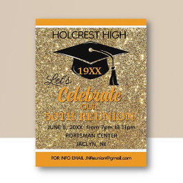 目を引くクラス再会招待状のポストカード シーズンポストカード