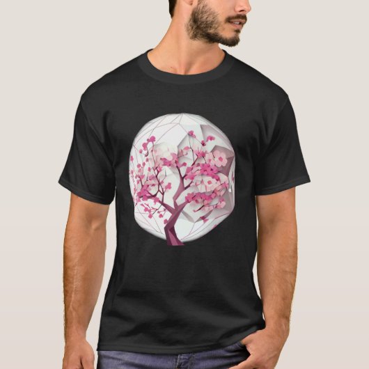 目を引くチェリーBでスタイルに花を咲かせましょう Tシャツ (正面)