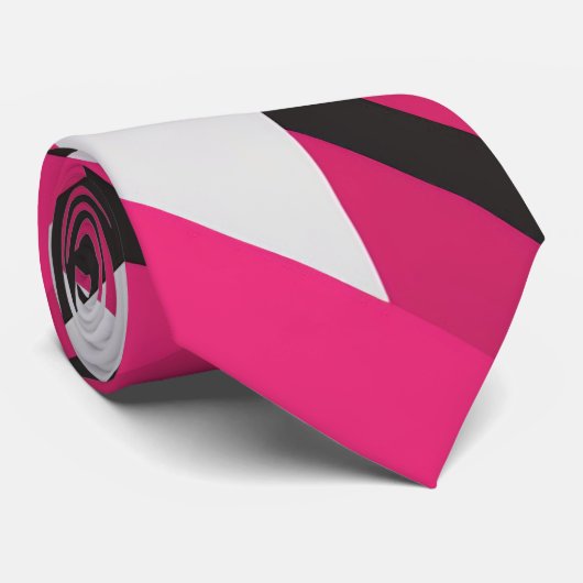 目を引くピンクと白のネクタイ ネクタイ (ロール)