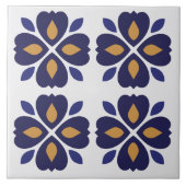 目を引くフローラアズレヨスのポルトガル海軍の青 タイル (正面)