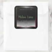 目を引くブラック＆ホワイトの商品パッケージレベル スクエアシール (バッグ)