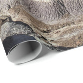 目を引くブルーメサのバッドランド山脈の写真 ラッピングペーパー (ロールコーナー)